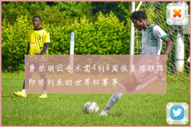 费尔明因手术需4到8周恢复将缺席即将到来的世界杯赛事